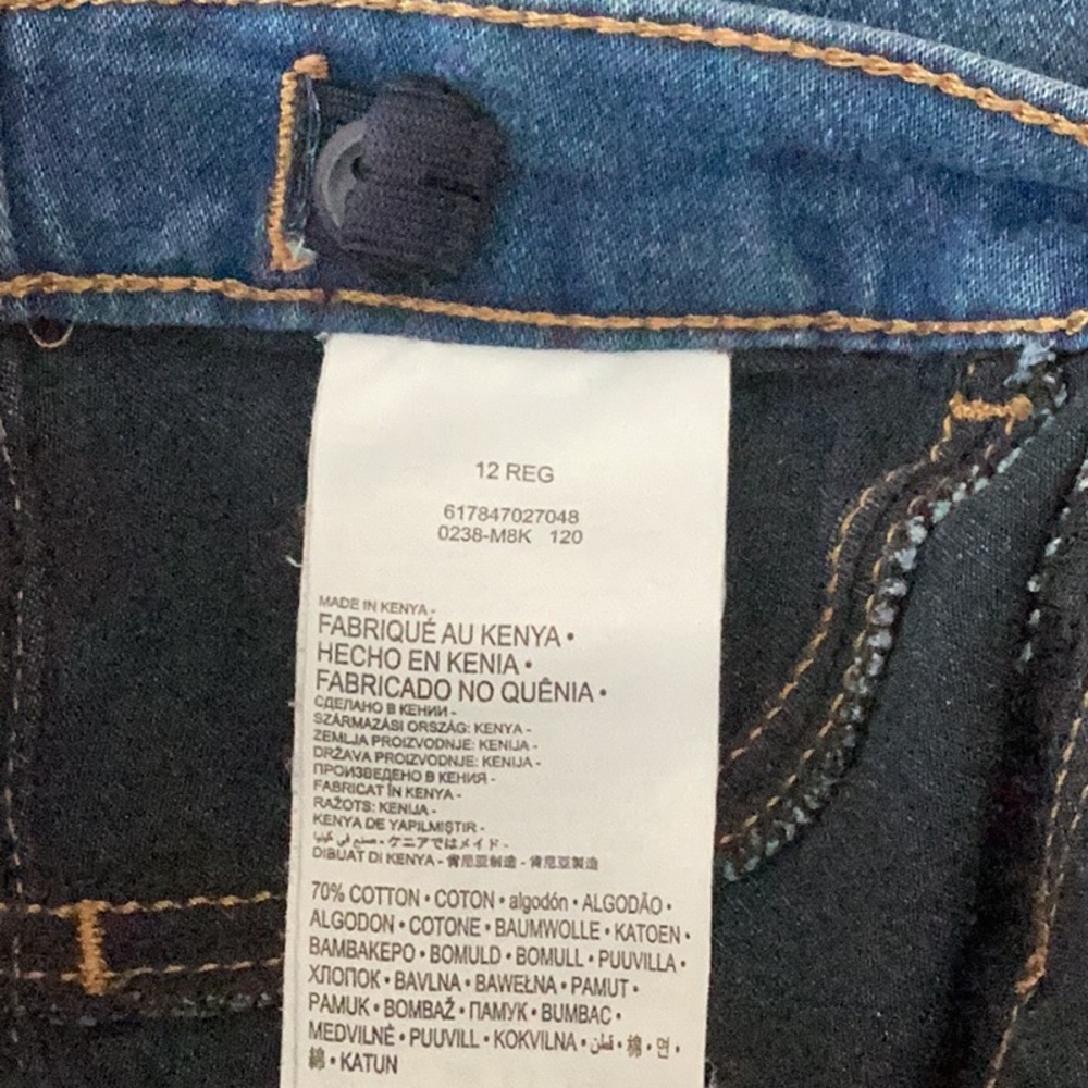 💗 Girls LEVI’S jeans Sz 12 denim jeggings EUC - Picture 9 of 11